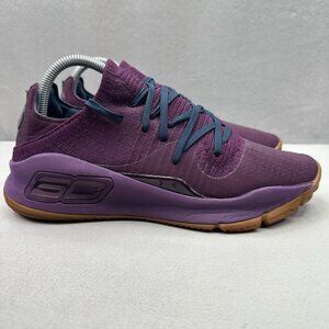 Mens Size 8.5 Under Armour Curry 4 Low Basketball Shoes Merlot 2018 Sneakers